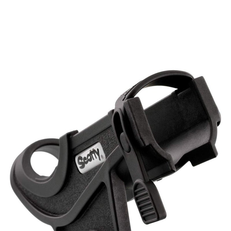 Scotty Baitcaster/Spinning Rod Holder Black with 244 Flush Deck Mount, Small (0281-BK) - Image 4